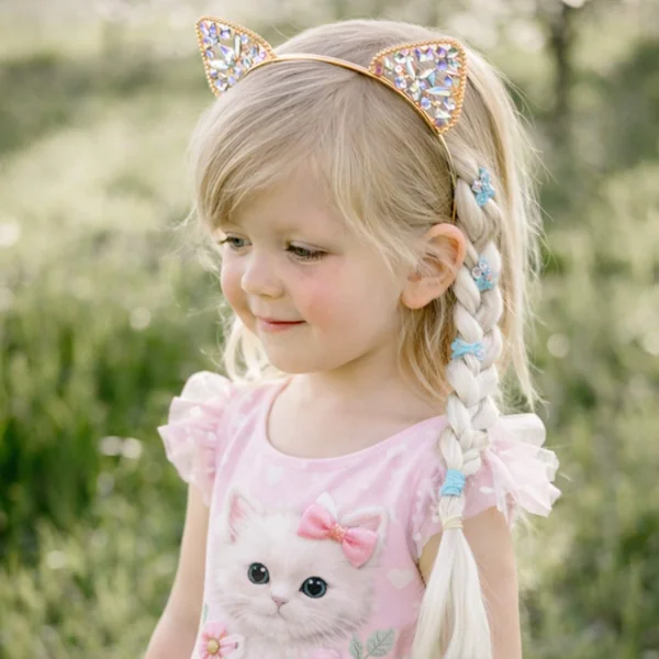 Rhinestone cat headband