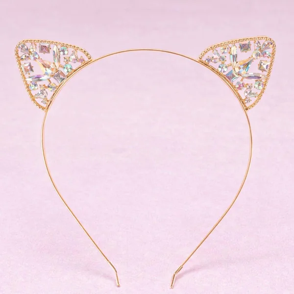 Rhinestone cat headband