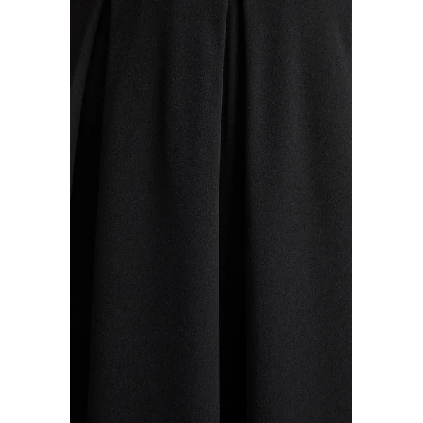 Rhode | Robe mi-longue noire à col licou