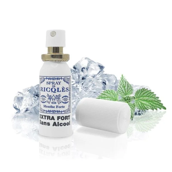 RICQLES Spray Buccal Extra Fort Mentholé sans Alcool Sans Sucre 15ml