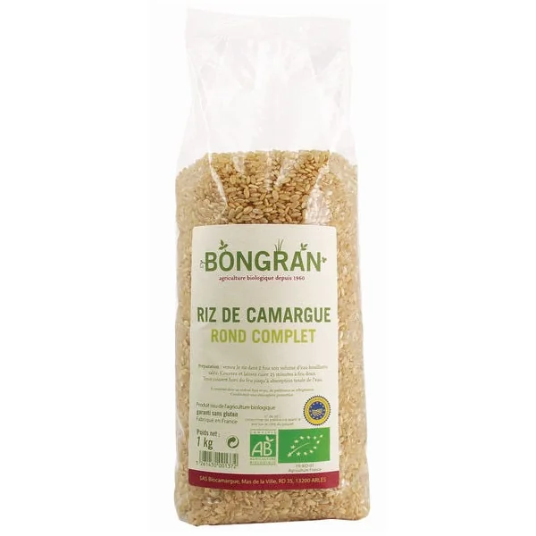 Riz de camargue rond complet 1kg