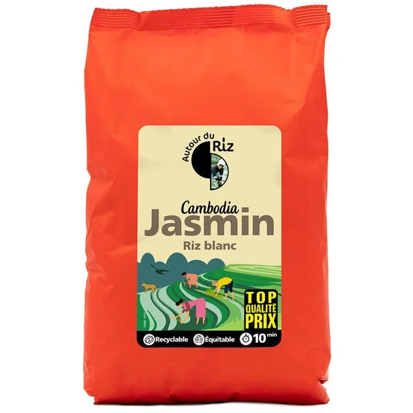 Riz long blanc parfumé jasmin 2kg
