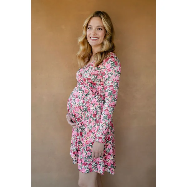 Robe ALEXANDRINE 2.0 - fleurie rose
