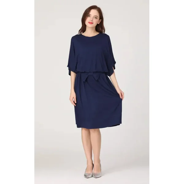 Robe Allaitement Chic Bleue