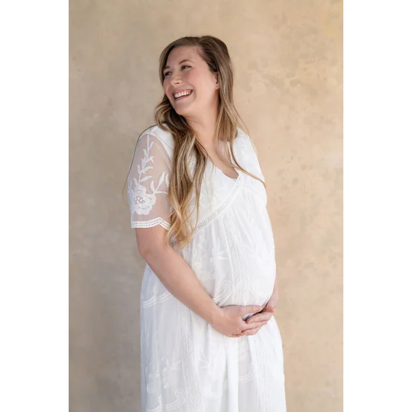 Robe AMÉLIA - dentelle blanche