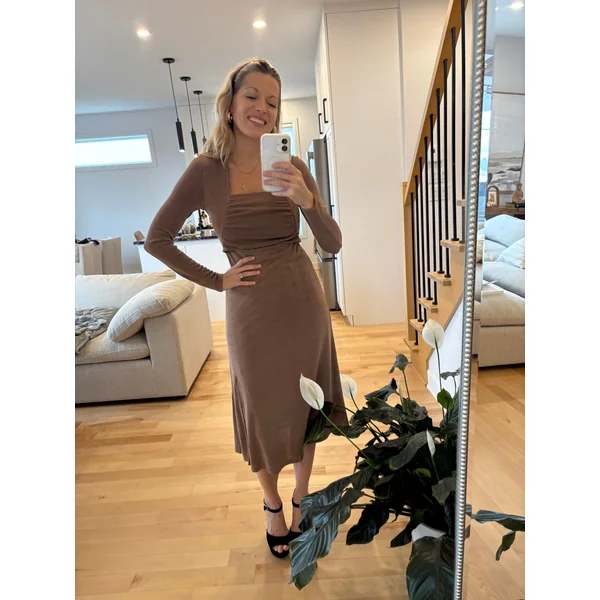Robe ASHLEY - taupe glacé