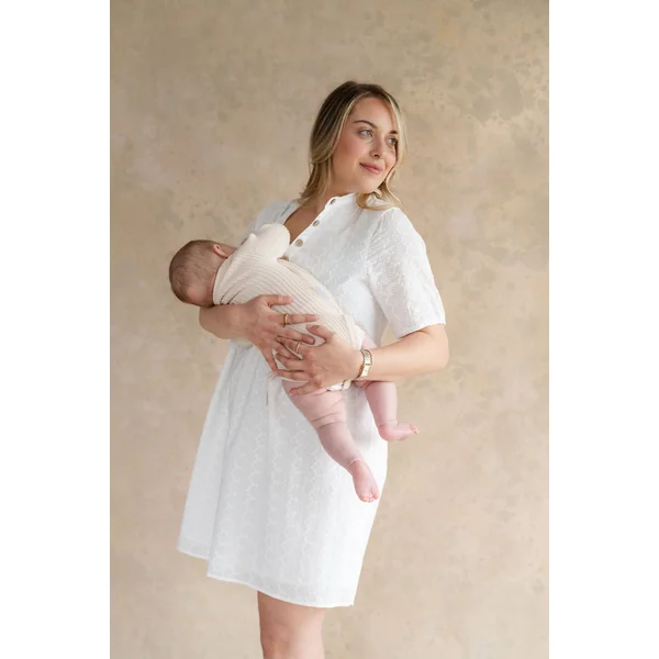 Robe BIANCA - broderie blanche