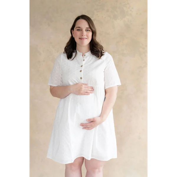 Robe BIANCA - broderie blanche