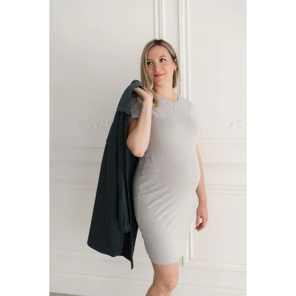Robe chemise en corduroy - sarcelle