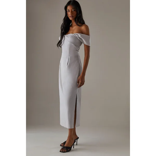 Robe Colonne Bandeau Torsadé