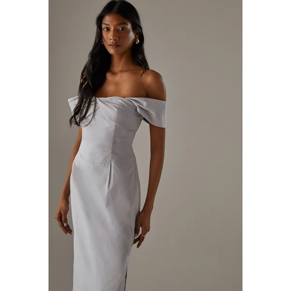 Robe Colonne Bandeau Torsadé
