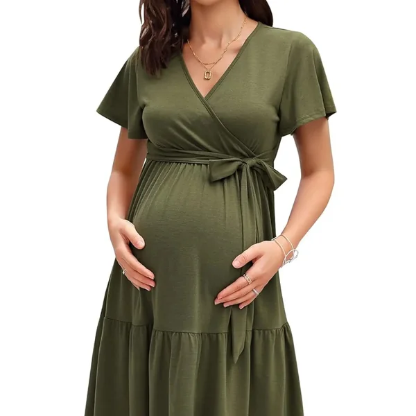Robe Courte de Grossesse Ample
