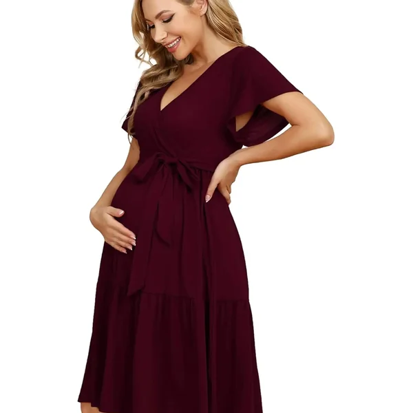 Robe Courte de Grossesse Ample