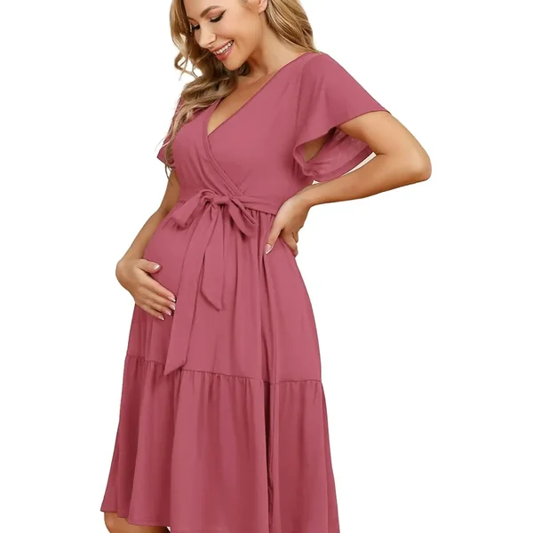 Robe Courte de Grossesse Ample