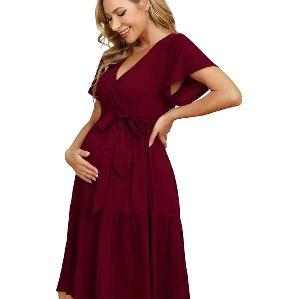 Robe Courte de Grossesse Ample