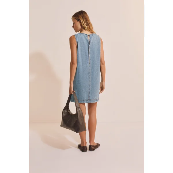 Robe courte en jean
