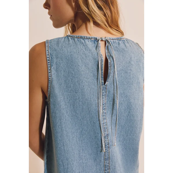 Robe courte en jean