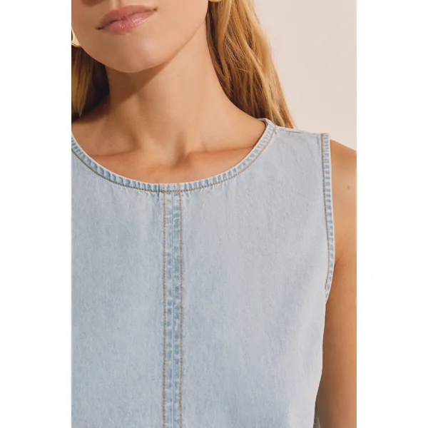 Robe courte en jean