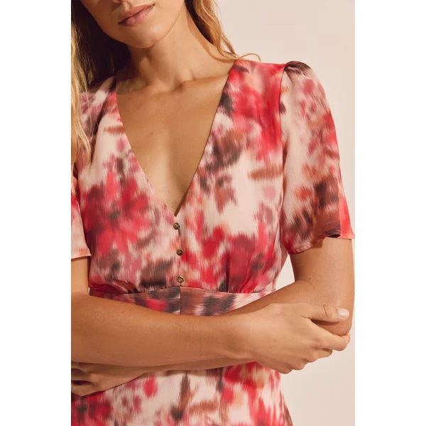 Robe courte à motifs
