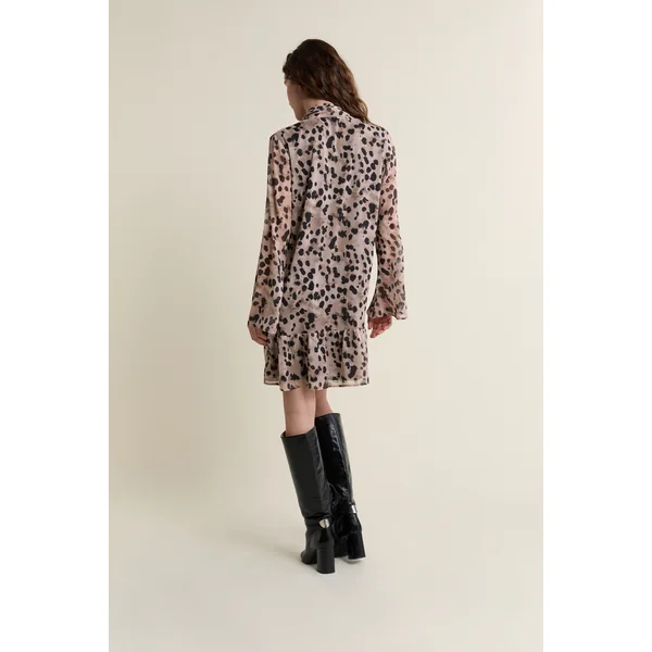 Robe courte à motifs