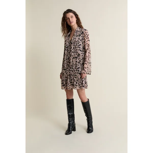 Robe courte à motifs