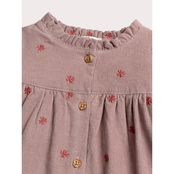 Robe côtelée pour bébé fille - Soins Bébé Naturels & Produits Maman Après Naissance
