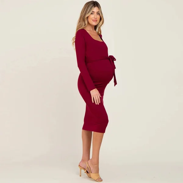 Robe de Grossesse Avec Nœud