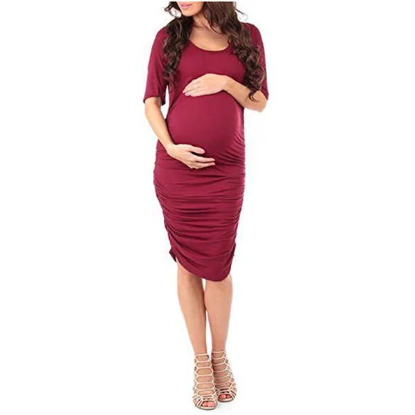 Robe de Grossesse Col Rond