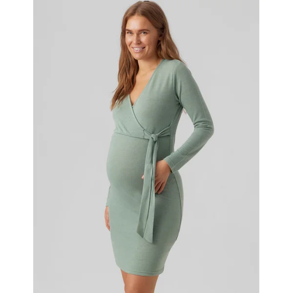 Robe de grossesse et d'allaitement en maille ultra douce MLCassie - Reste 1S