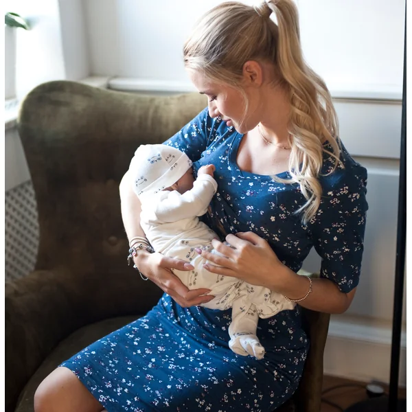 Robe de grossesse et d'allaitement Yona - VEGAN - Reste XL