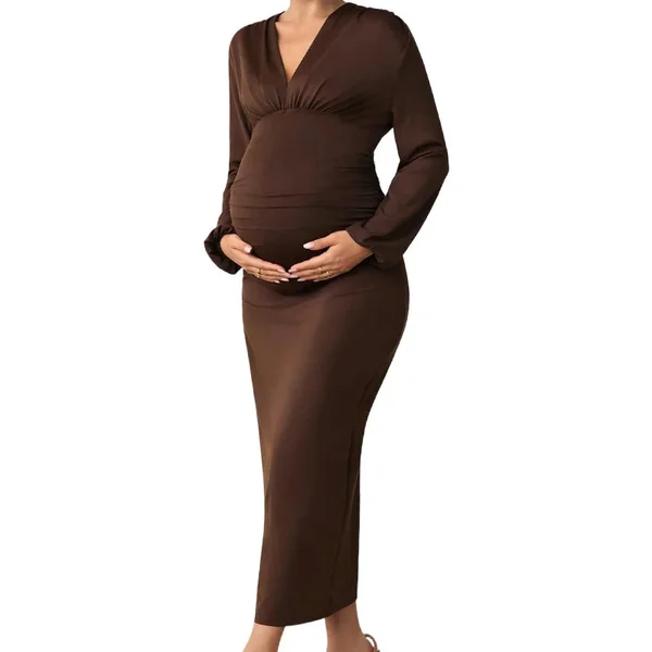 Robe de Grossesse Longue Chic Eté