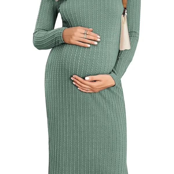 Robe de Grossesse Manche Longue