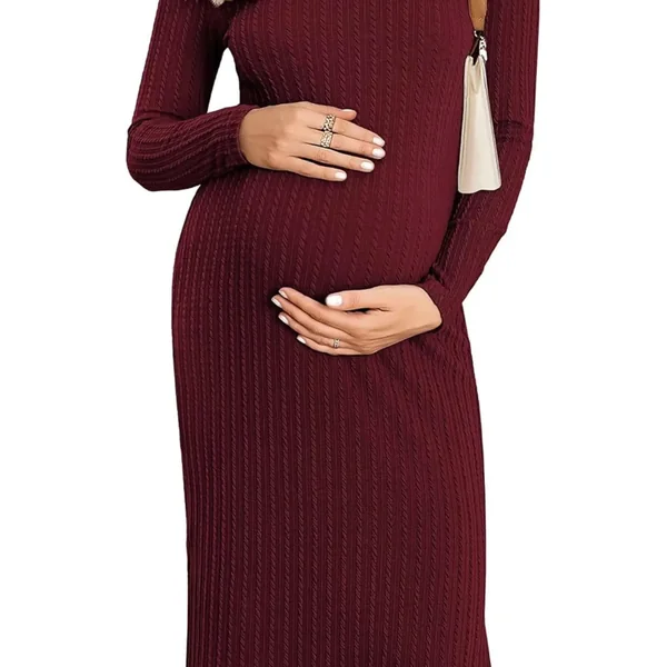 Robe de Grossesse Manche Longue