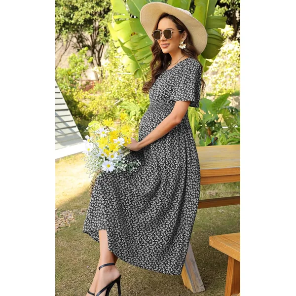 Robe de Grossesse Manches Courtes