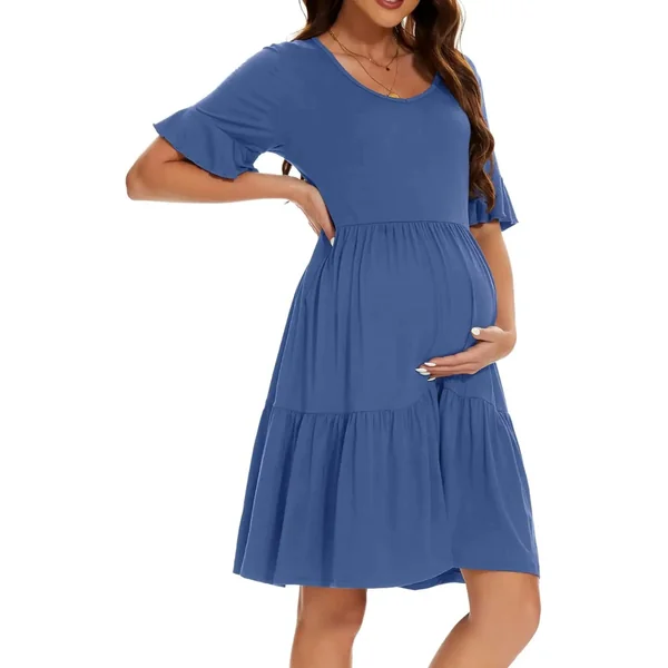 Robe de Grossesse mi Longue