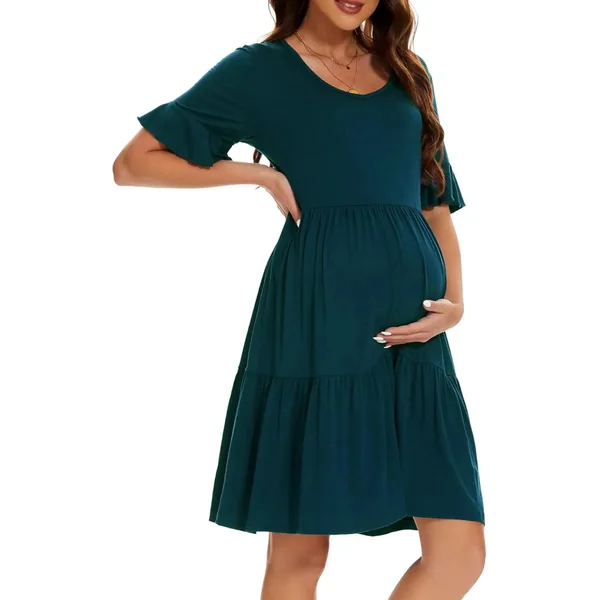 Robe de Grossesse mi Longue
