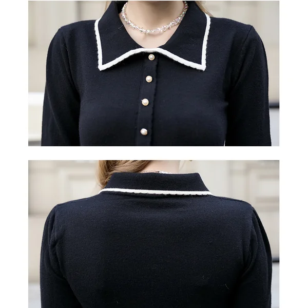 Robe de grossesse mi-longue de style anglais
