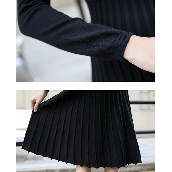 Robe de grossesse mi-longue de style anglais