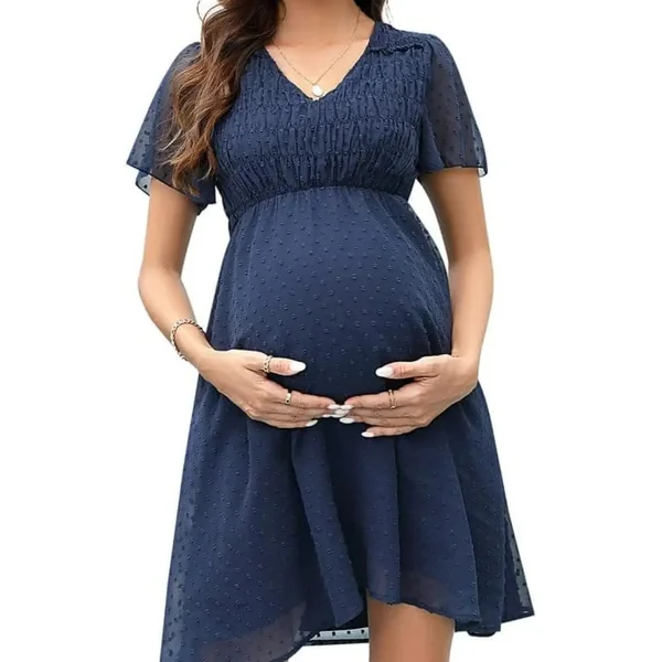 Robe de Grossesse à Pois