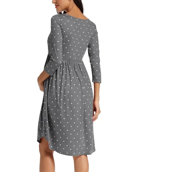 Robe de grossesse à pois