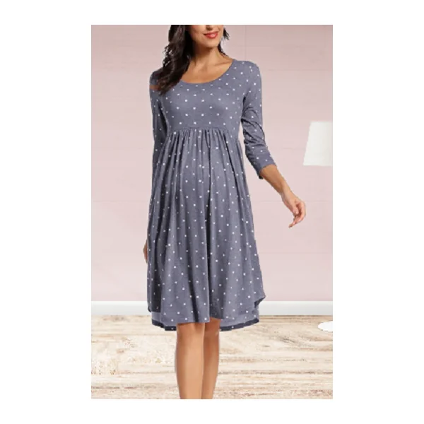 Robe de grossesse à pois