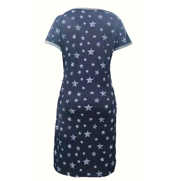 Robe de Nuit Allaitement Avec Ouverture Avant