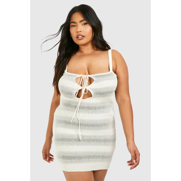 Robe de plage mini Plus à lacet à l'avant