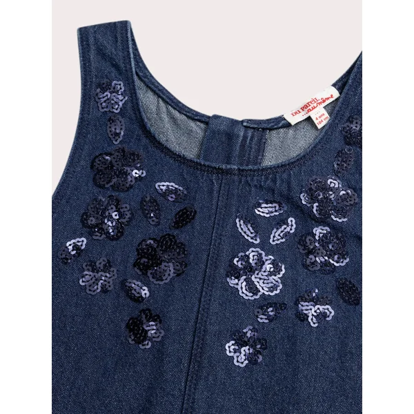 Robe en denim foncé fille - Soins Bébé Naturels & Produits Maman Après Naissance