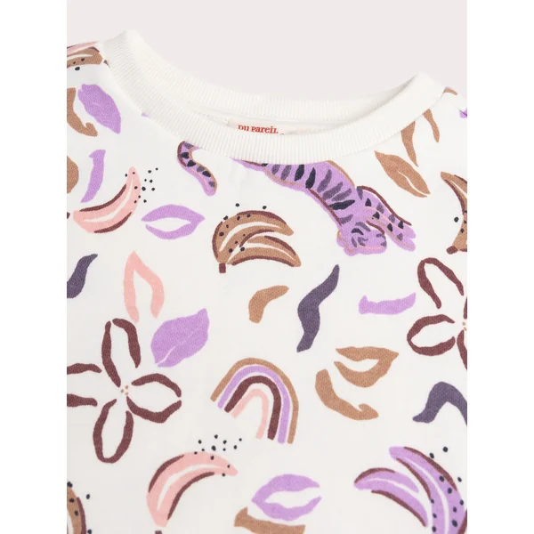 Robe en molleton imprimée rose pale - Soins Bébé Naturels & Produits Maman Après Naissance