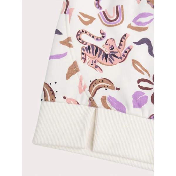 Robe en molleton imprimée rose pale - Soins Bébé Naturels & Produits Maman Après Naissance