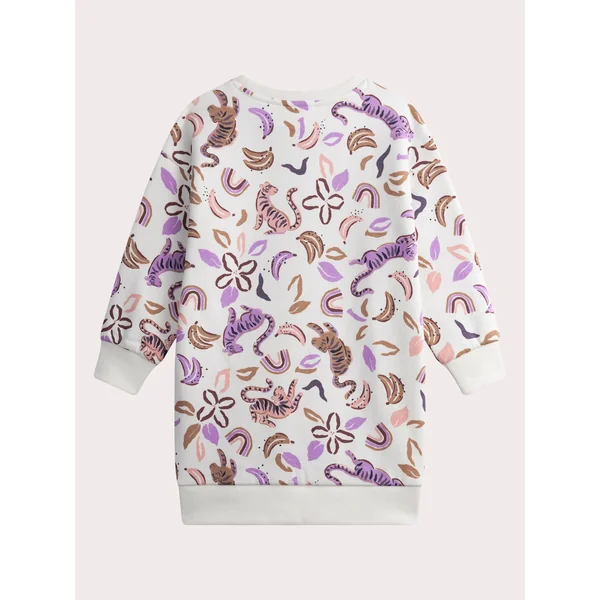 Robe en molleton imprimée rose pale - Soins Bébé Naturels & Produits Maman Après Naissance