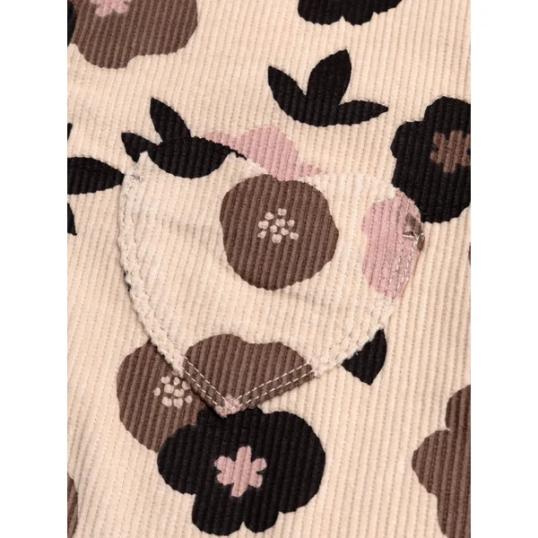 Robe en velours côtelé imprimé fleurs - Soins Bébé Naturels & Produits Maman Après Naissance
