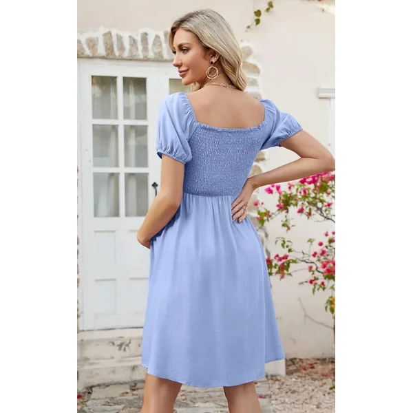 Robe Grossesse Bleu Ciel