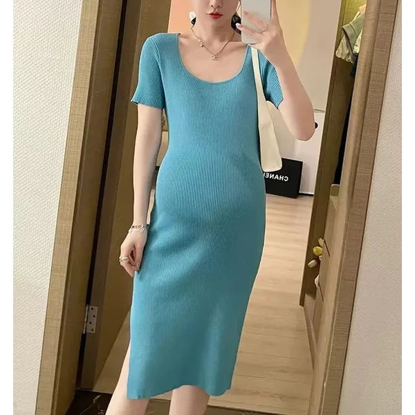 Robe Grossesse Col Carré